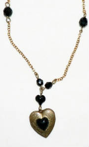 Goldtone heart necklace