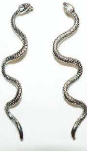 Snake stone earrings